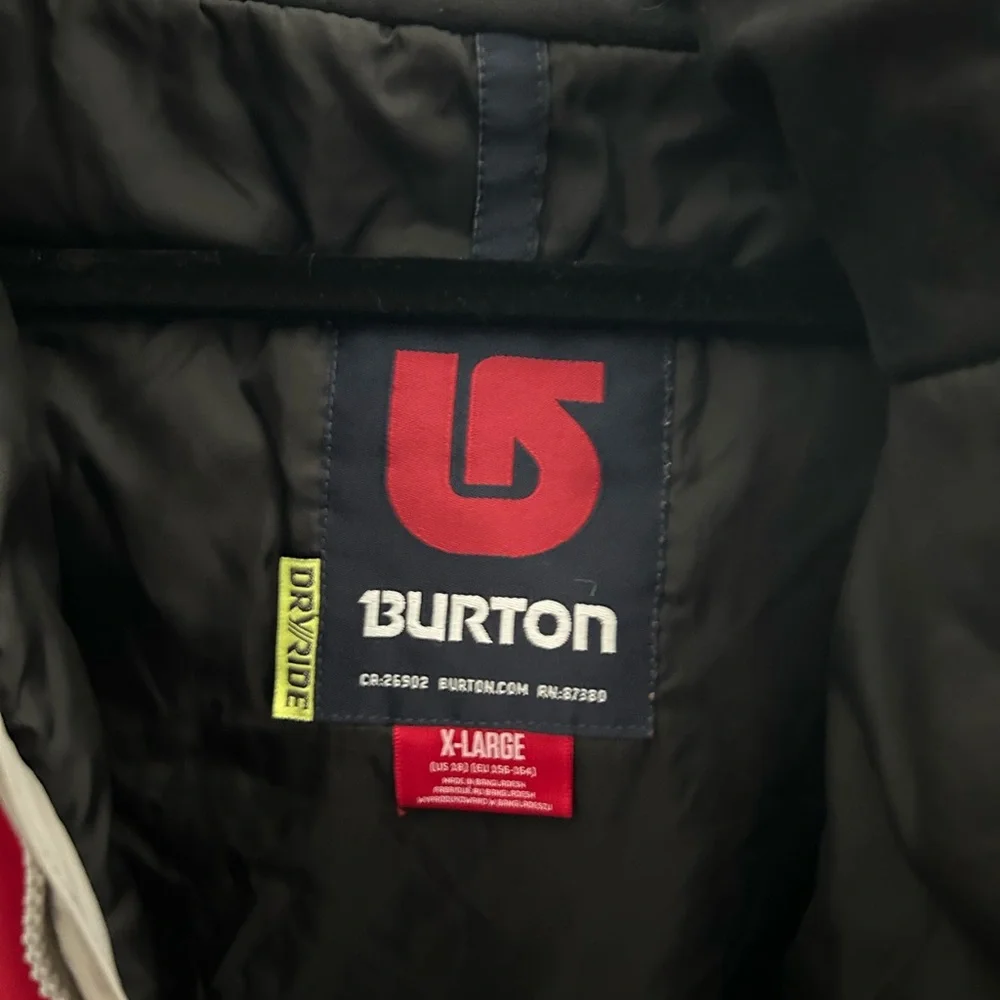 Burton Two-Tone Red and Gray Jacket